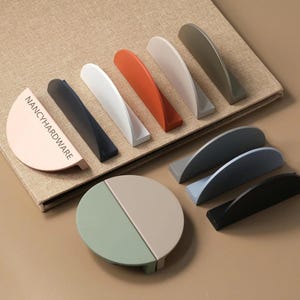 Low saturation Semi circle handles,half round dresser drawer pulls,Custom Engraved Half moon cabinet handle,Kitchen Handles,Cupboard pulls