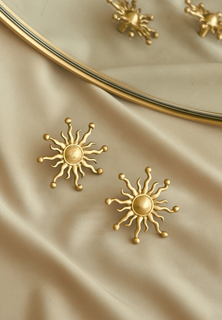 Boutons Solaires et Tirettes en Laiton/Boutons de Tiroir Modernes Tiroirs d'armoire Luxe Garde-Robe 