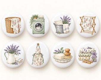 Cottage Garden Drawer knobs/Laundry room Ceramic Dresser Knobs/Kid room Nursery Handles/Bathroom Door Cabinet Pulls/Home Wardrobe handles