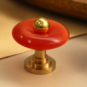 Opal Round Drawer Knobs/Nickel base children Dresser Pulls/Cabinet Handles/Wardrobe Knobs/Unique nursery room knobs/Cupboard handles image 6