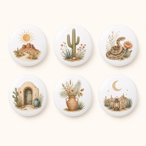 Oracle Desert Ceramic Drawer Knobs/Canyon Cabinet knob/Cactus Wardrobe Door Pulls/Snake Children room Handles/Sun Home Dresser Knob