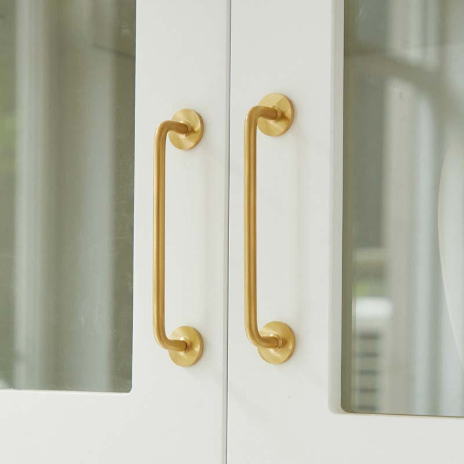 EXTRA Long Modern Brass Drawer Knobs Pulls/solid Kitchen Pull Etsy UK