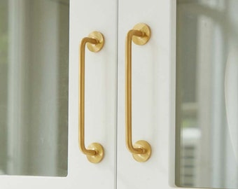 EXTRA long Modern Brass Drawer Knobs pulls/solid kitchen Pull handles/Cabinet Pulls 3.8" 5" 6.3" 15.75" /brass Wardrobe Pull/Cabinet Handle