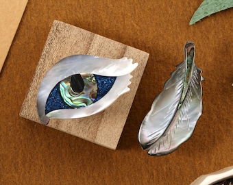 Eye Feather abalone shell knobs/Nature shell Drawer pull/Custom Engraved Cabinet handles/Wardrobe Pulls/Nursery bedroom decorative Knobs