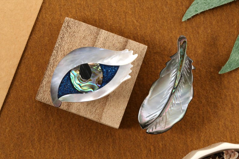 Eye Feather abalone shell knobs/Nature shell Drawer pull/Custom Engraved Cabinet handles/Wardrobe Pulls/Nursery bedroom decorative Knobs image 1