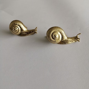Snails brass knobs and Pulls/Drawer Knobs/Cabinet Pulls/Wardrobe Pull /offices Knob /cafes Knob /restaurant Knob image 3