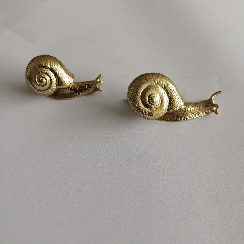 Snails brass knobs and Pulls/Drawer Knobs/Cabinet Pulls/Wardrobe Pull /offices Knob /cafes Knob /restaurant Knob image 3