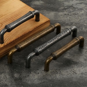 Antiqued Door Pulls Handles/Aged Silver Wardrobe Pulls/Custom Engraved Antique Brass Dresser Knobs/Cabinet Pulls/Cupboard Wardrobe Handles