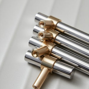 Stainless Steel Brass Pulls/ Drawer Knobs/Cabinet Pulls/Wardrobe Pull/ home Knob Concise Style Furniture Hardware image 7