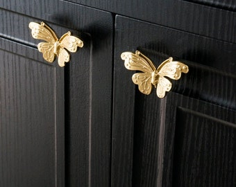 Solid brass butterfly knobs and Pulls/ Drawer Knobs/Cabinet Pulls/Wardrobe Pull/door handle /offices Knob /cafes Knob /restaurant  Knob