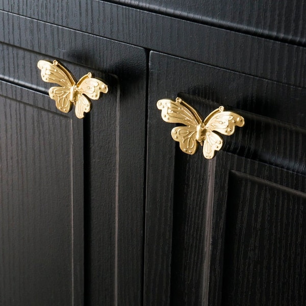 Solid brass butterfly knobs and Pulls/ Drawer Knobs/Cabinet Pulls/Wardrobe Pull/door handle /offices Knob /cafes Knob /restaurant  Knob