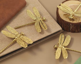 Dragonfly brass knobs and Pulls/ Drawer Knobs/Custom Engraved Cabinet Pulls/Wardrobe Pull/Brass door handle /offices Knobs/restaurant  Knobs