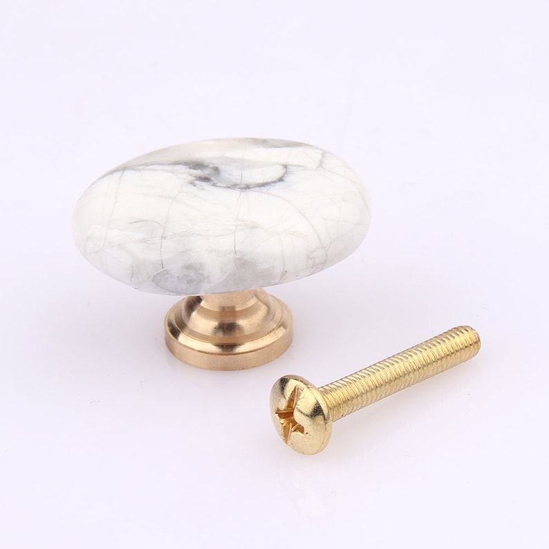 Oval stone Drawer Knobs/Ore slice Drawer Pulls/Cabinet Pulls/Wardrobe Pull/ Door Knob /Drawer Knob /Single hole knob pulls image 9