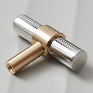 Stainless Steel Brass Pulls/ Drawer Knobs/Cabinet Pulls/Wardrobe Pull/ home Knob Concise Style Furniture Hardware image 8