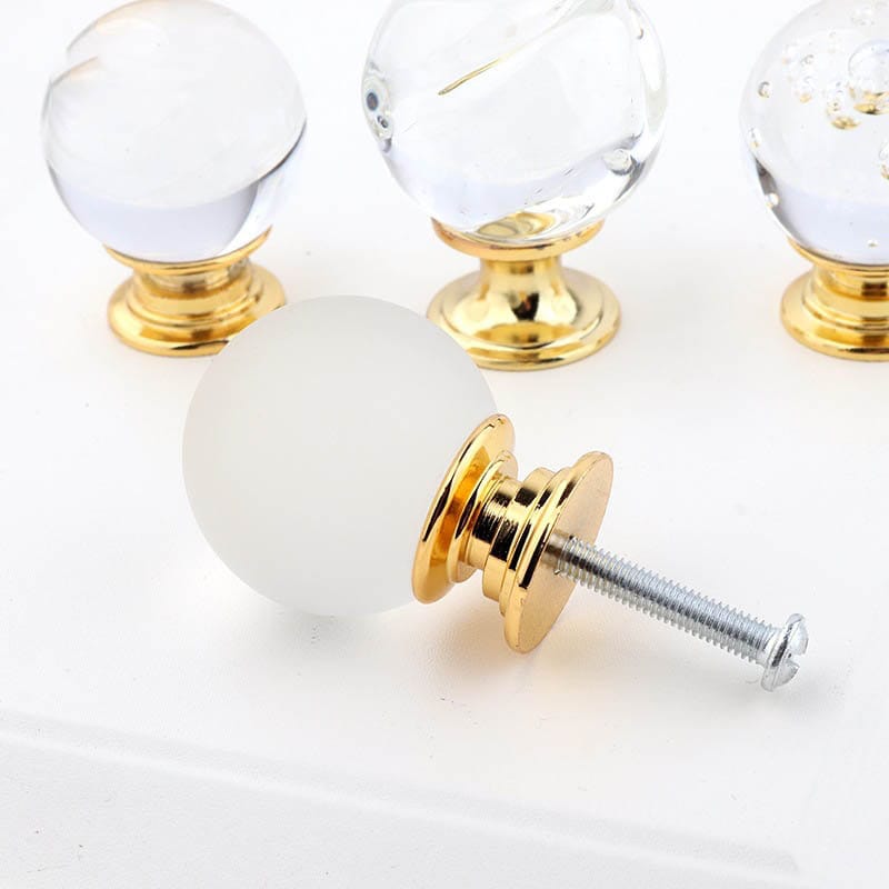 Crystal Ball Knob for Furniture/clear Matte Crystal Drawer Etsy