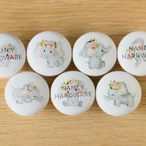 ガーランドエレファントセラミックスワンホールノブ/北欧モダンミニマリスト引き出しノブ/カスタム彫刻キャビネットプル/ワードローブ保育園プルハンドル