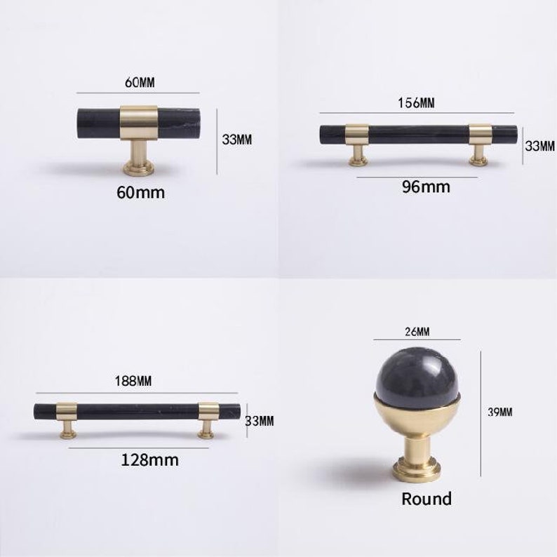 Marble Drawer Knobs pulls/crystal Pulls/luxury Etsy