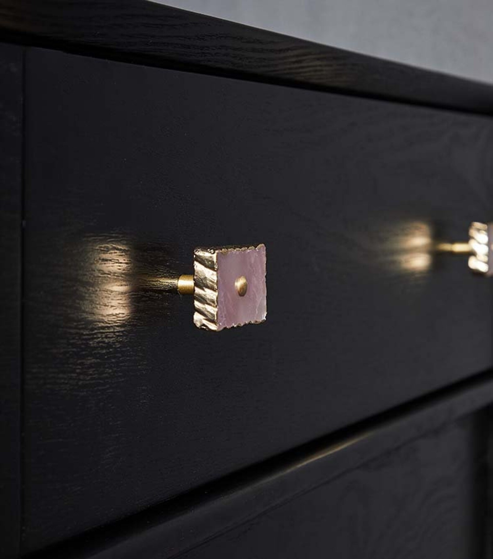 Perillas del cajón de cristal para los niños / cajón tira rosa | Etsy