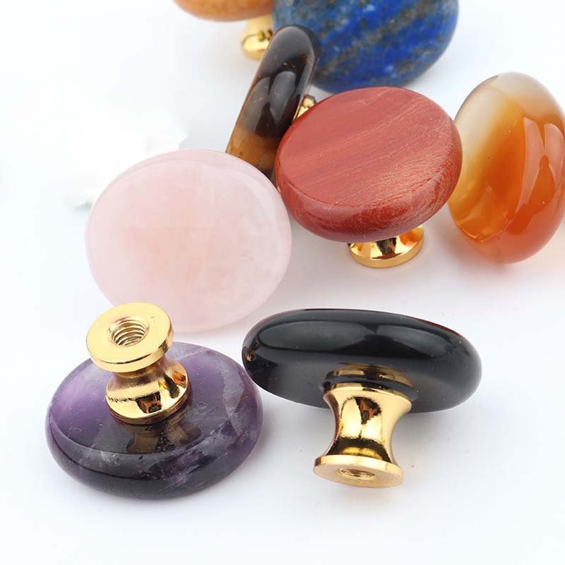 Oval stone Drawer Knobs/ carnelian Drawer Pulls/Cabinet Pulls/Wardrobe Pull/ home Knob /offices Knob /restaurant Knob/cafes Knob image 5