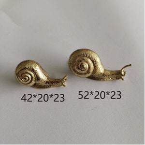 Snails brass knobs and Pulls/Drawer Knobs/Cabinet Pulls/Wardrobe Pull /offices Knob /cafes Knob /restaurant Knob image 2