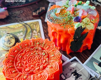 Mini Protection & Devotion Candle and Mandala Wax Melt