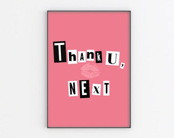 thank you next print etsy
