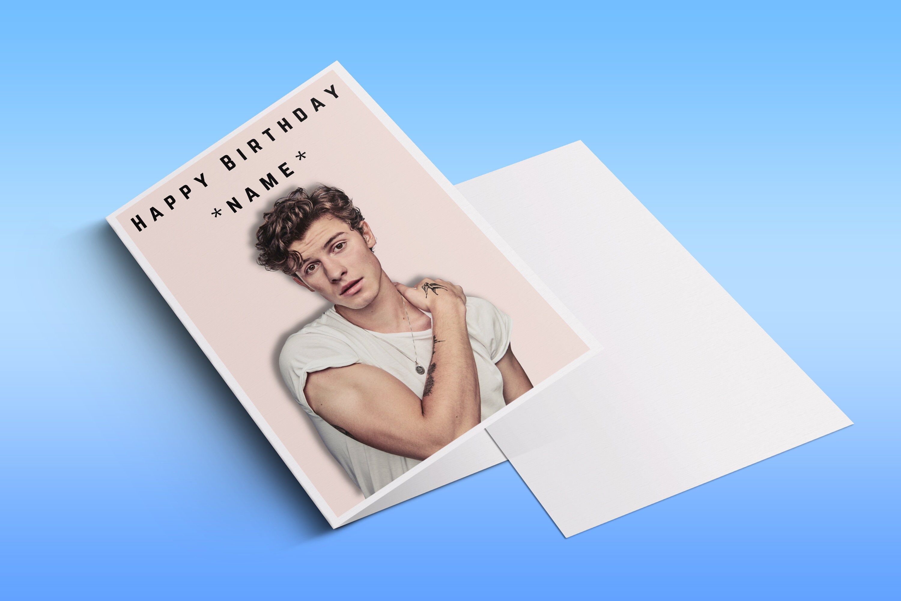 Personalised Shawn Mendes Card Shawn Mendes Birthday Card | Etsy