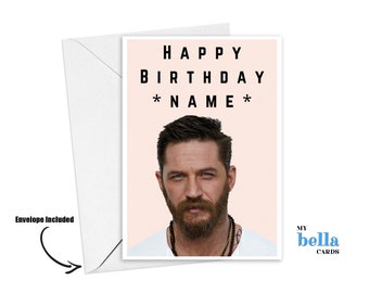 Tom Hardy Birthday Card | Etsy