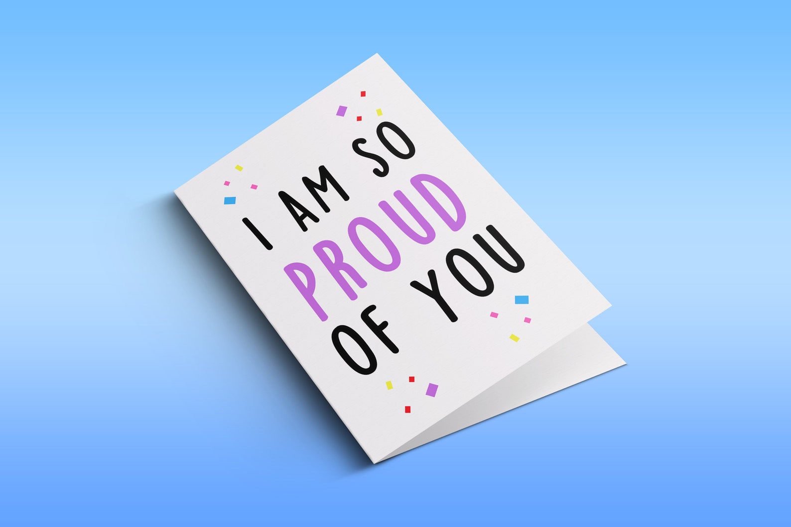 Proud Of You Karte Ich bin so stolz auf Dich Grußkarte Etsy