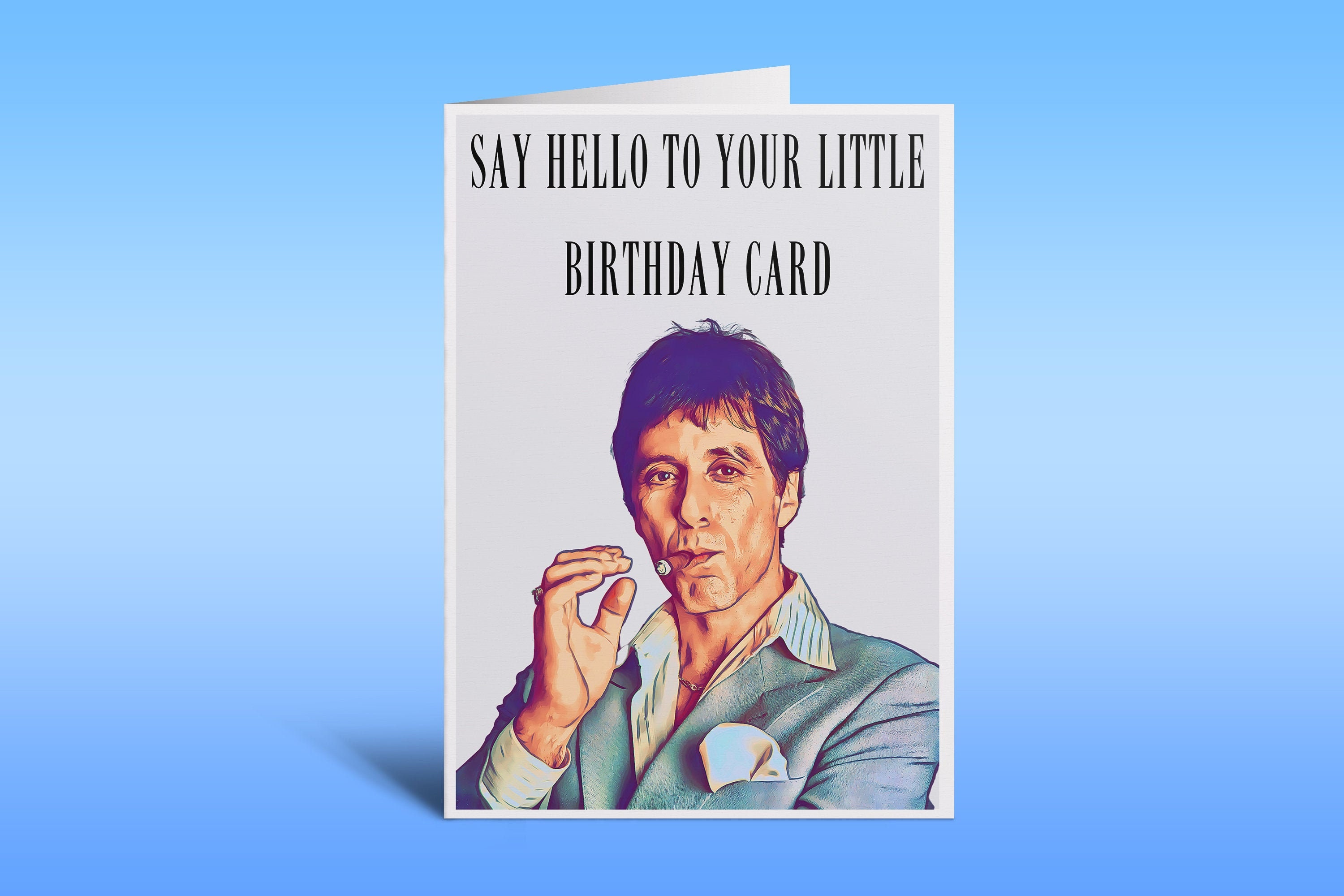 Scarface Birthday Card Tony Montana Birthday Card Al | Etsy