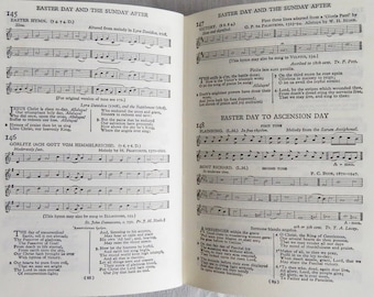 Songs of Praise Enlarged Melody Edition published 1974 with music, Christian hymns with sheet music, vintage hymn book