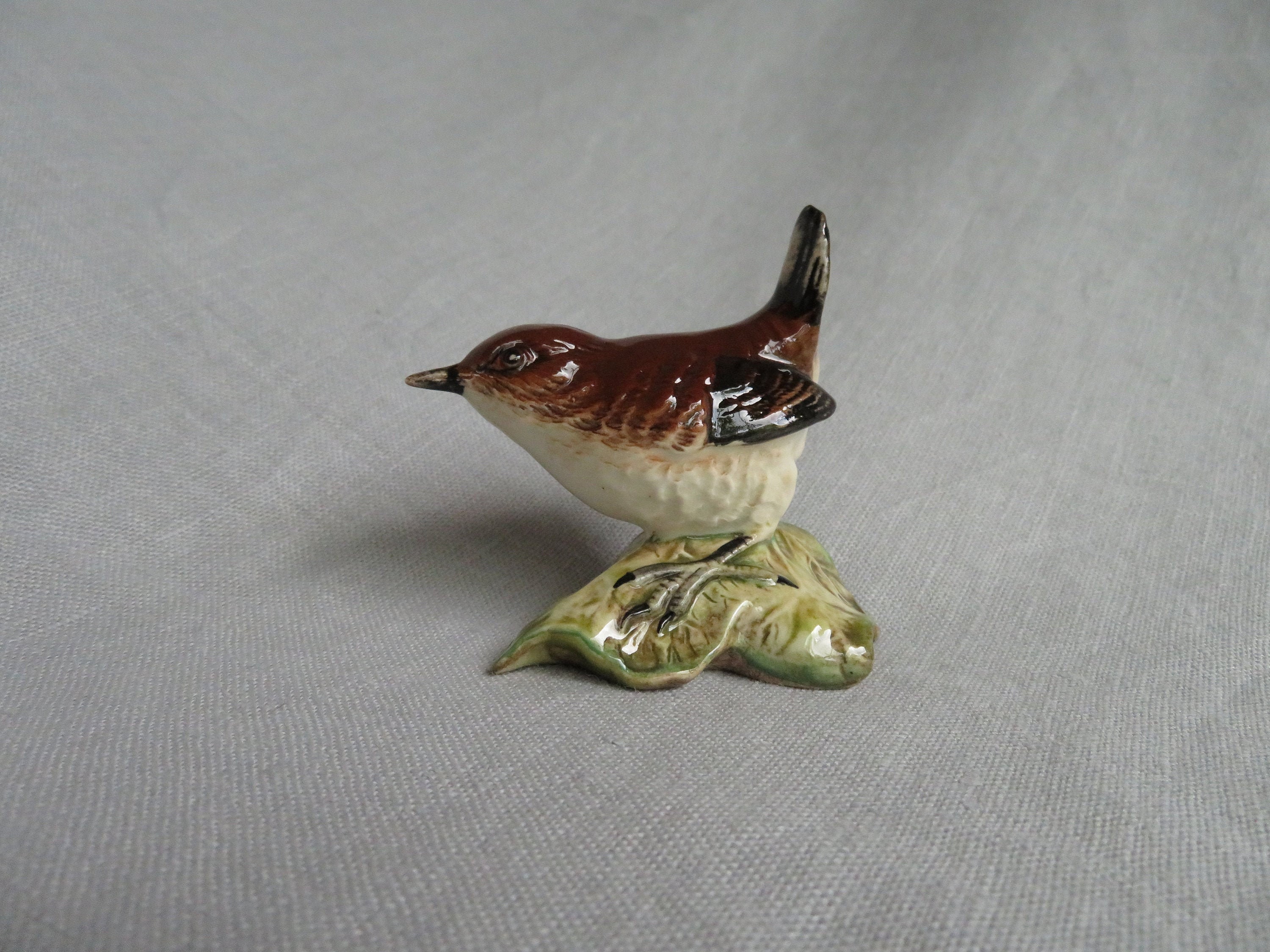 Vintage John Beswick Ceramic Wren Figurine 993 porcelain Etsy