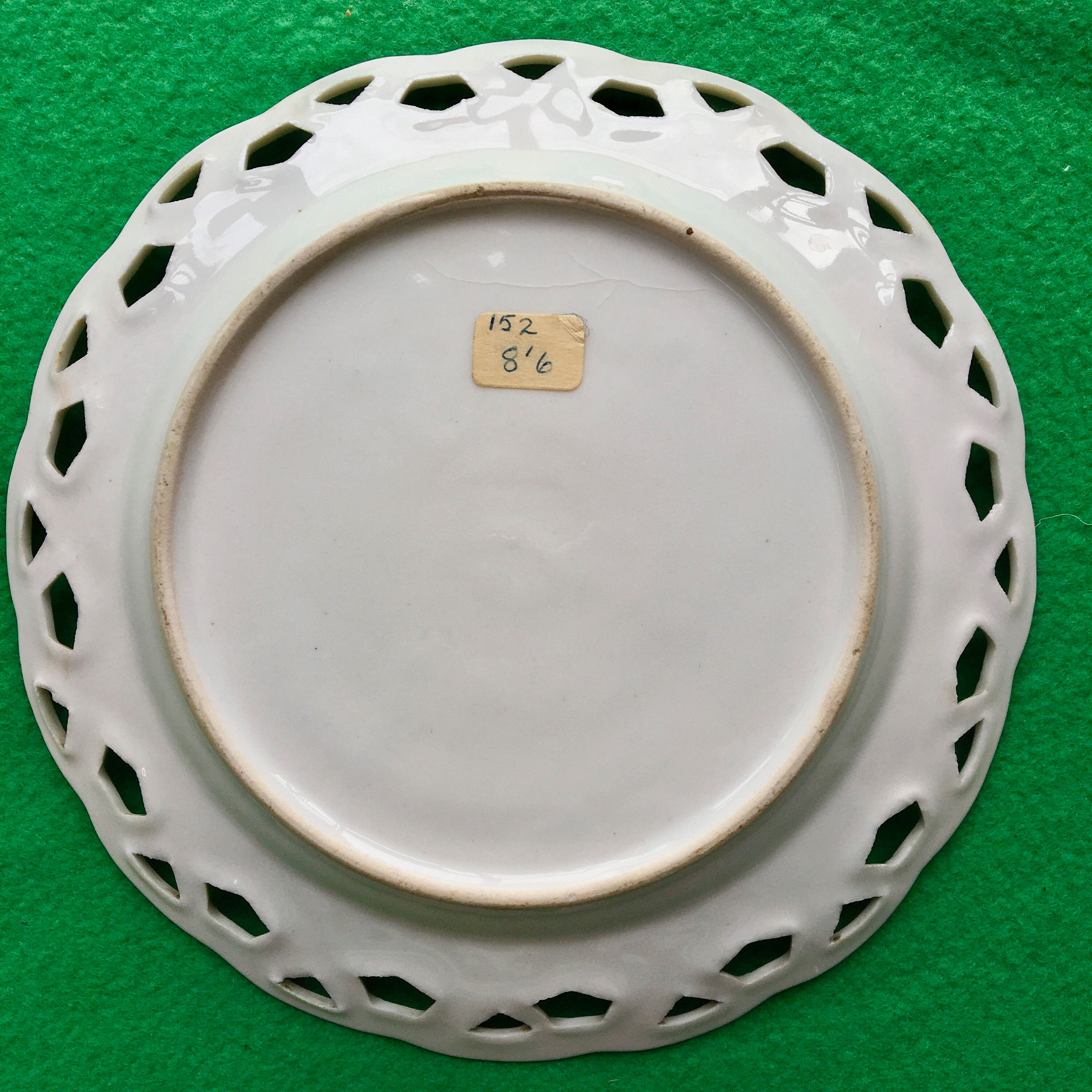 Vintage Pierced Lace Ribbon Plate With Edwardian Children Etsy