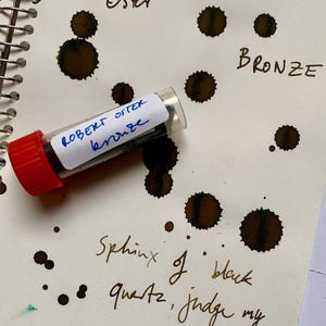Robert Oster Bronze 3ml fountain pen ink sample - brown ink - fast shipping from UK