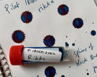 Pilot Iroshizuku Rikka 3ml fountain pen ink sample - blue ink - rain cloud blue