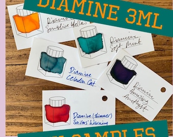 Diamine 3ml fountain pen ink samples - fast shipping from UK