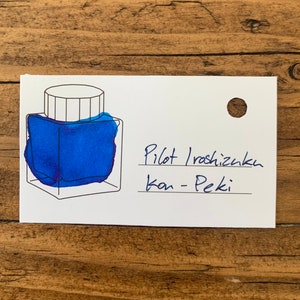 Pilot Iroshizuku Kon-peki 3 ml inktmonster