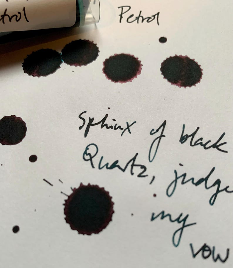 Lamy Petrol 3 ml vulpeninktmonster - donkere blauwgroeninkt - kantoorinkt voor de winter afbeelding 3