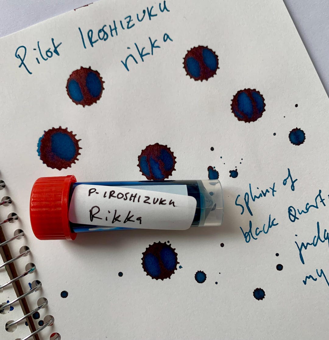 Pilot Iroshizuku Rikka 3ml Fountain Pen Ink Sample - Blue Ink - Fast ...