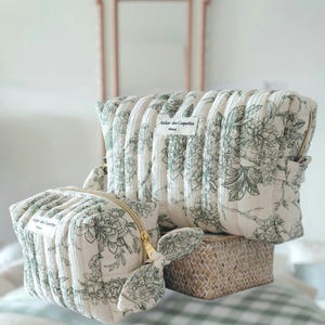 Trousse toilette/trousse beauté/trousse matelassée/trousse maquillage/trousse voyage/