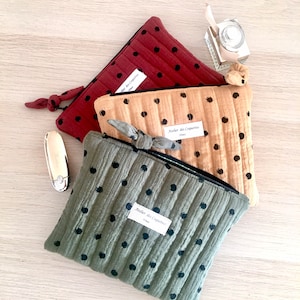 Trousse toilette/trousse beauté/trousse matelassée/trousse maquillage/trousse voyage/
