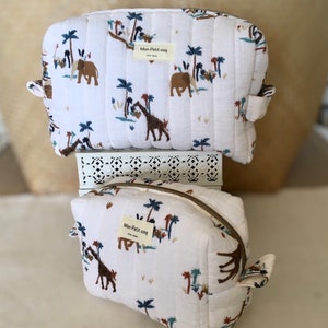 Trousse toilette/trousse beauté/trousse matelassée/trousse maquillage/trousse voyage/