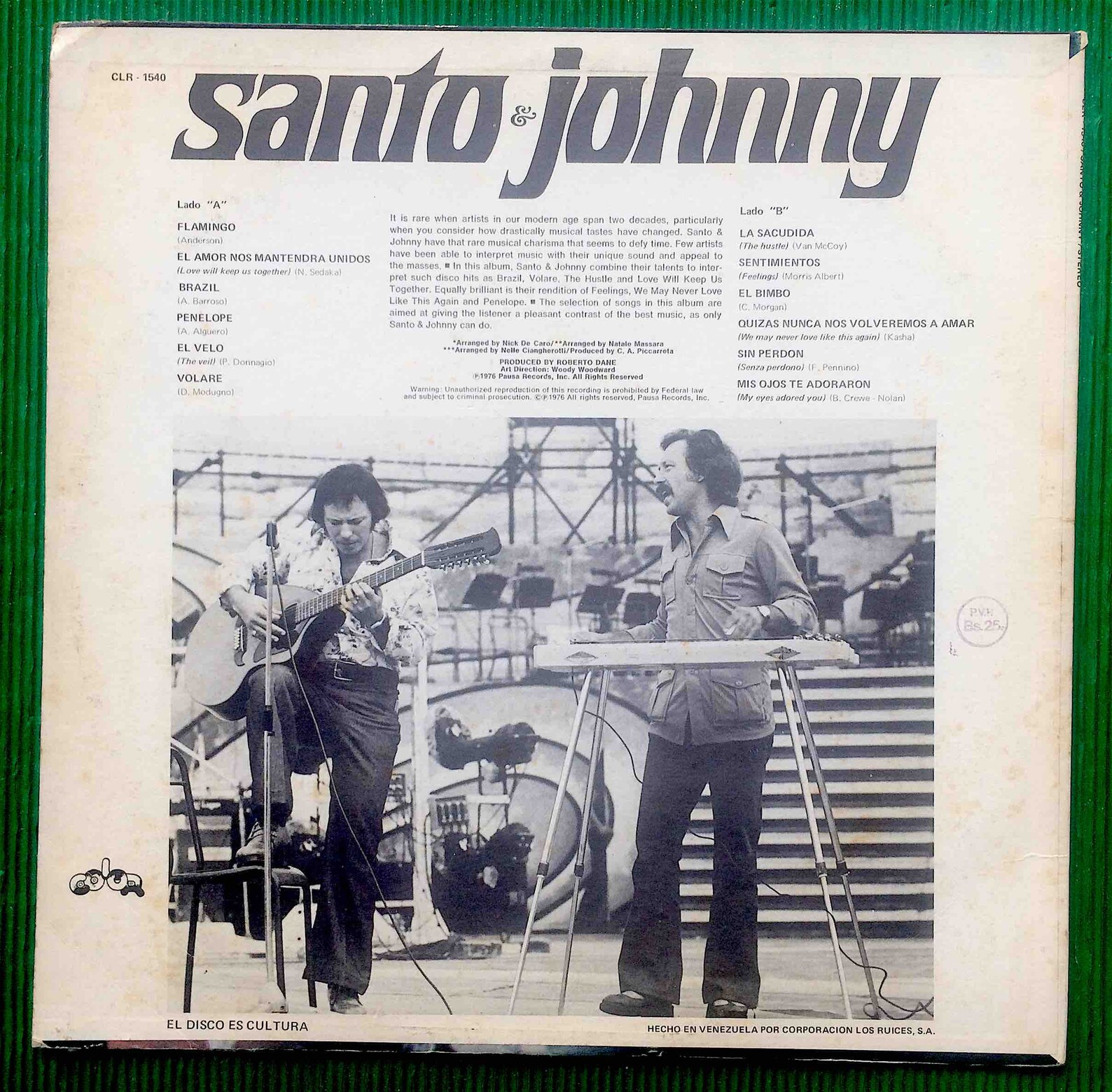 Santo & Johnny Lp Vinilo Sus Mejores Éxitos Música De Siempre Etsy