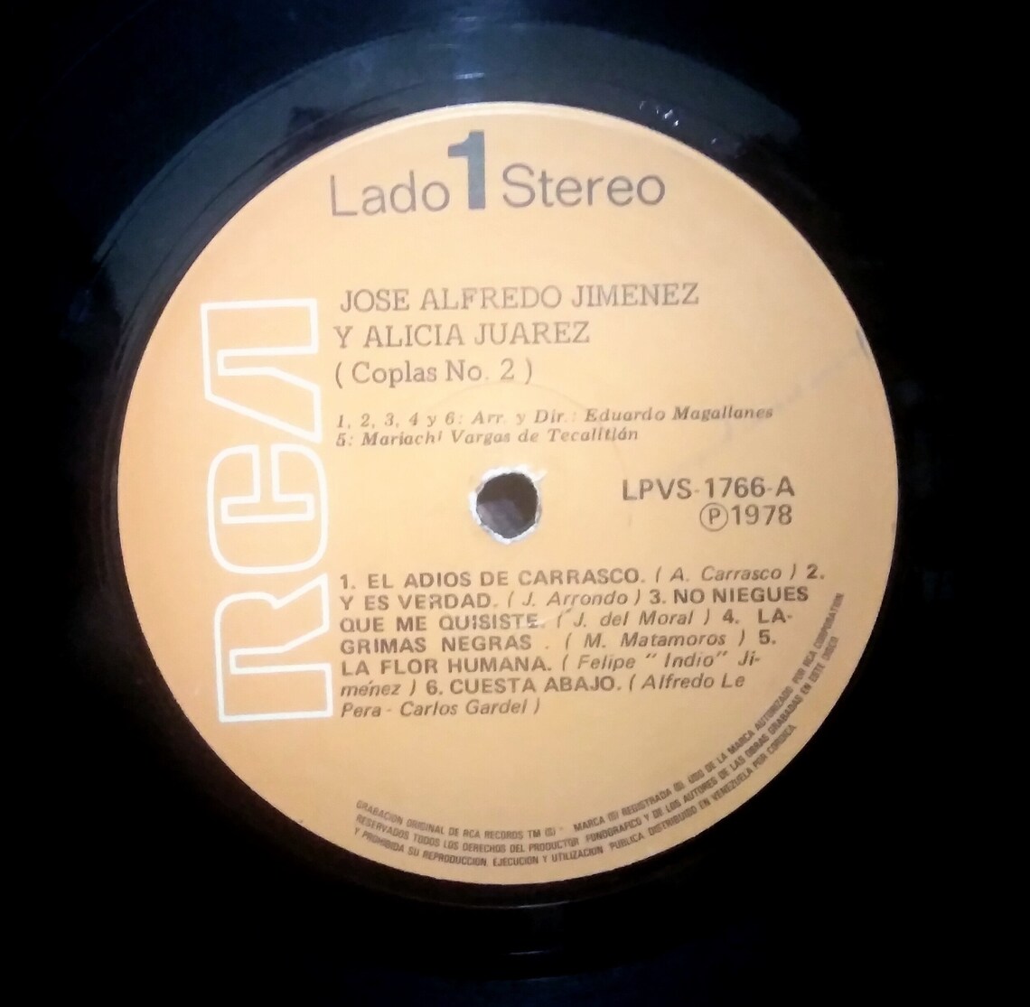 Jose Alfredo Jimenez and Alicia Juarez vinyl. Jose Alfredo Etsy