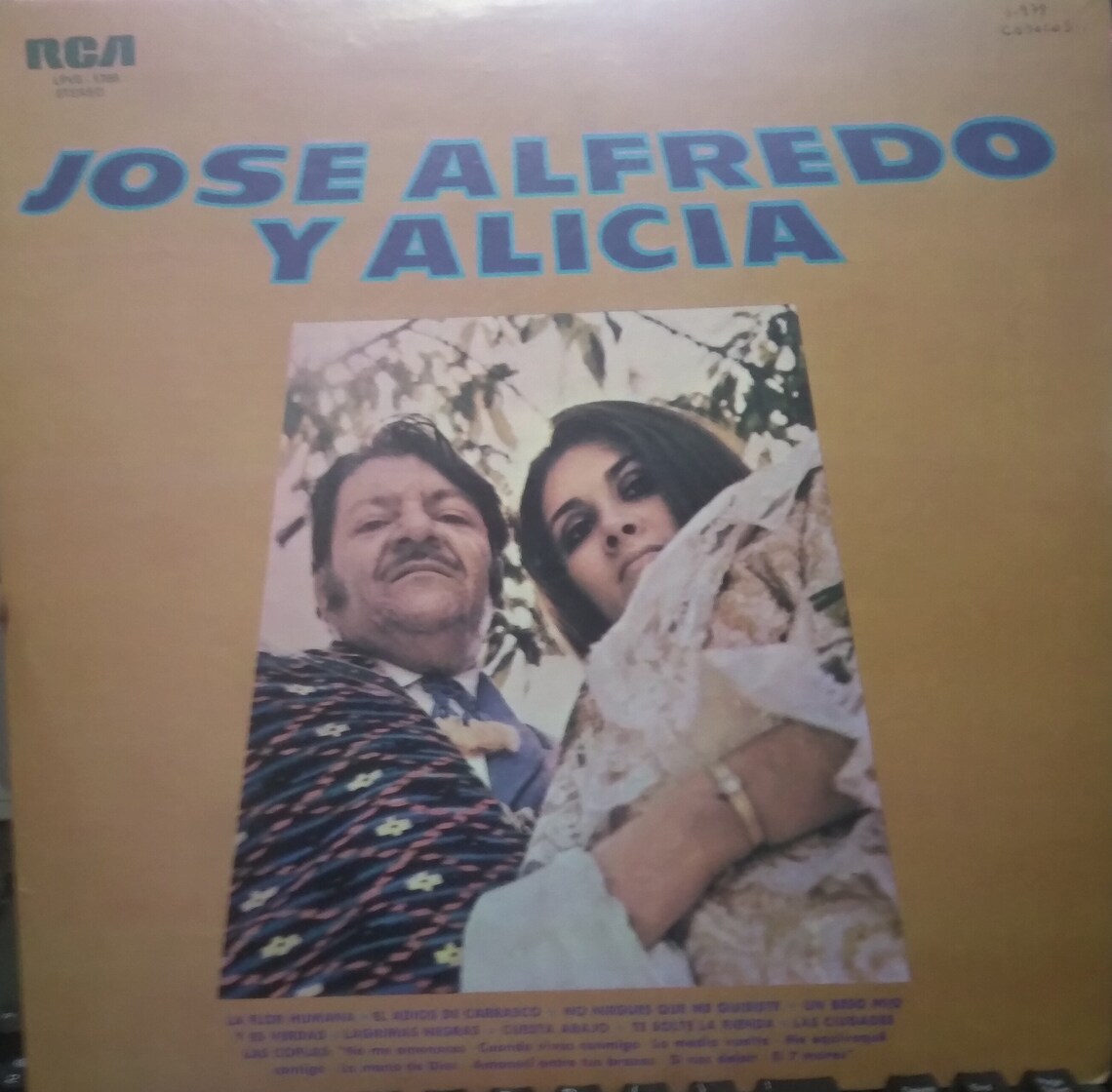Jose Alfredo Jimenez and Alicia Juarez vinyl. Jose Alfredo Etsy