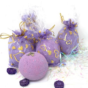Hemp French Lavender Luxurious Fizzy Bubble Bath Bomb 5 oz Mothers Day Gift, Birthday present, Bridal Shower gift, Spa Gift, Self Care