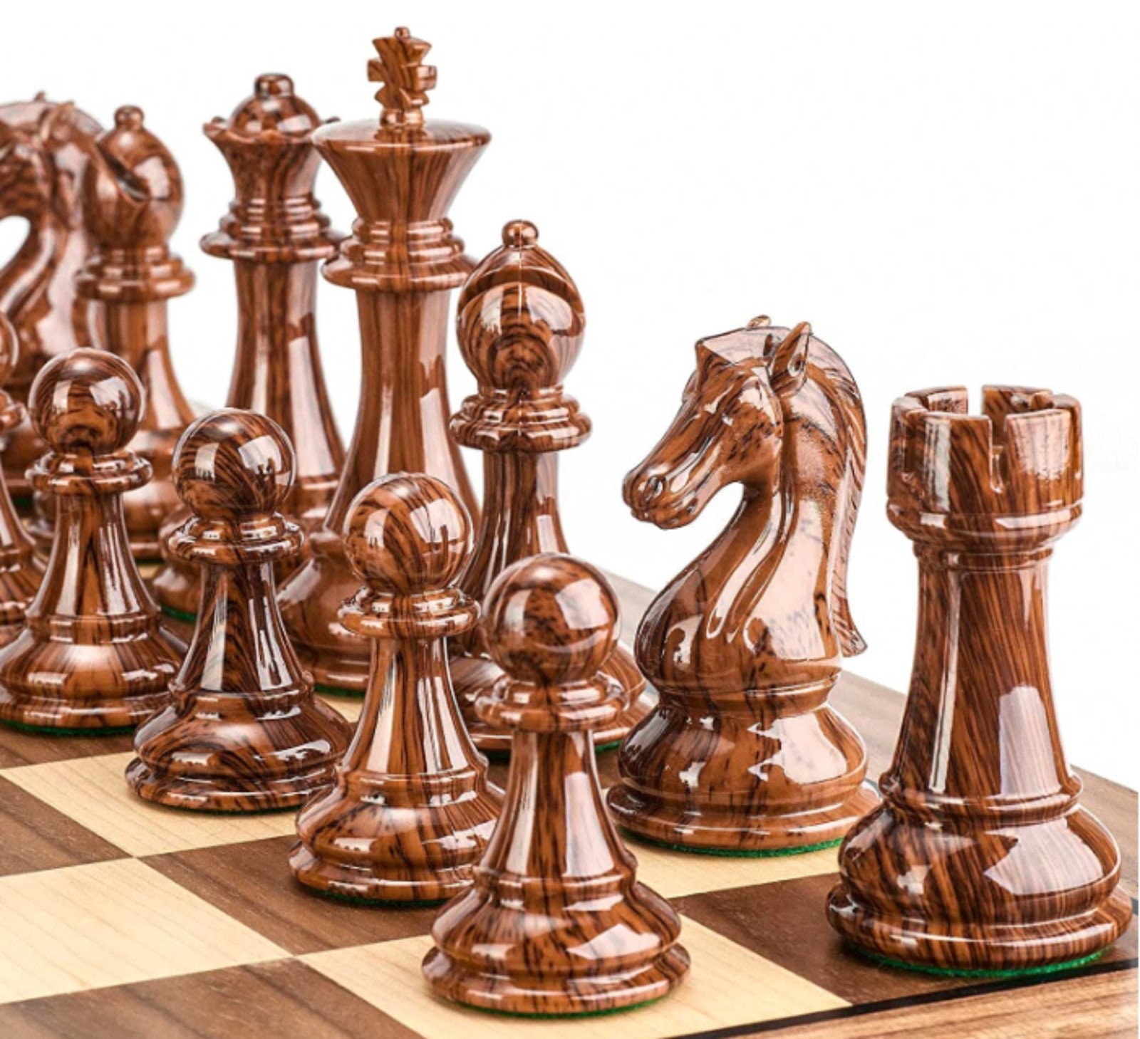 Atlantic Classic Chess Pieces Staunton Sheesham Boxwood 3.75 -  Portugal