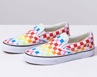 diy rainbow vans