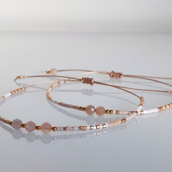 SET/Unique Jewelry/Bohemian Accessory/Miyuki Set of 2/Handmadebracelet/SUMMER Bracelet Set/Miyuki Jewellery/Handmade Bracelet/Gemstone