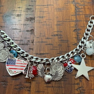 US Army Wife Girlfriend - Female Soldier Charm Bracelet